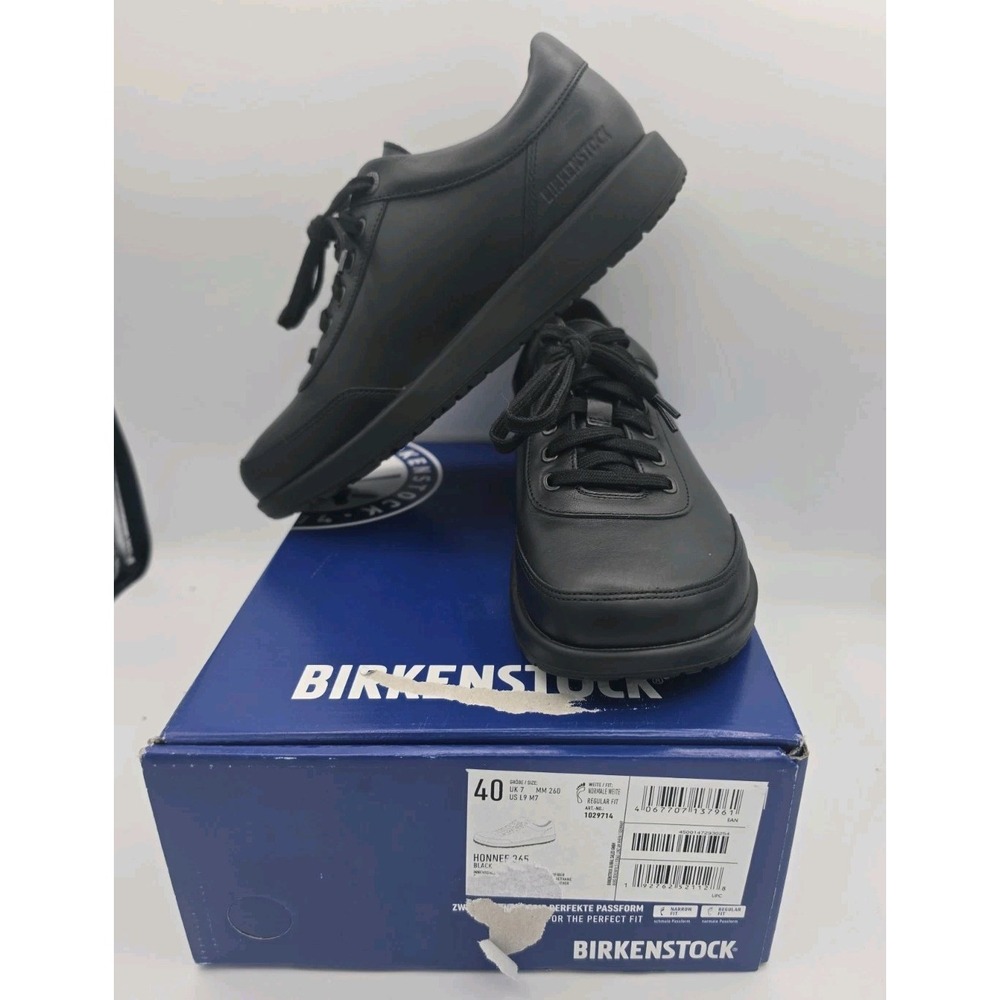 Birkenstock Honnef 365 Sneaker Womens EU 40 US 9-9.5 Black Lace-Up Shoes